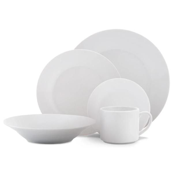Juego 30 Piezas Vajilla Porcelana Blanca Petra Hallen