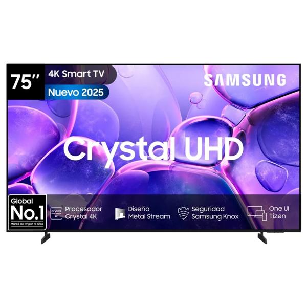 Smart TV Samsung 75" Crystal UHD U8000F 4K (2025)