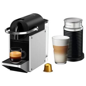 Cafetera de Cápsulas Pixie Silver con Espumador de Leche