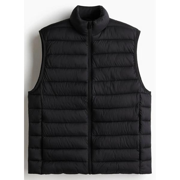 Parka puffy sin mangas repelente al agua Slim Fit