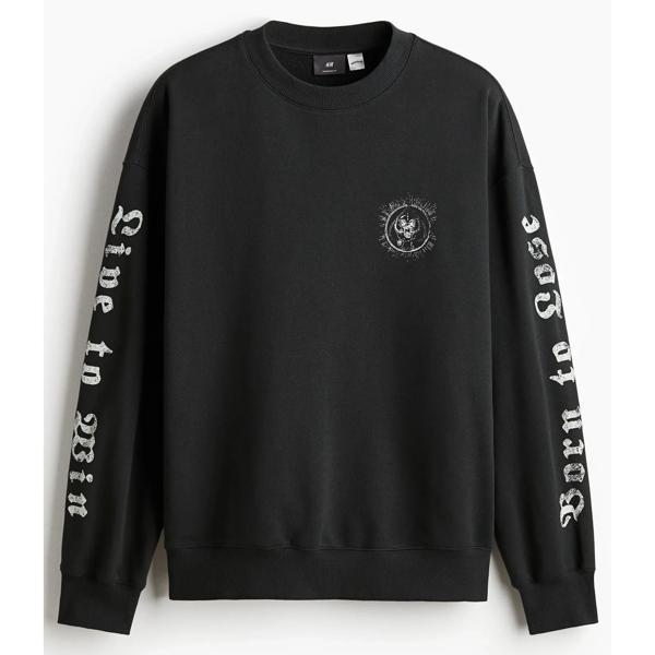 Polerón con estampado Oversized Fit