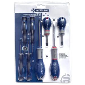 Juego destornilladores 8 piezas Robust