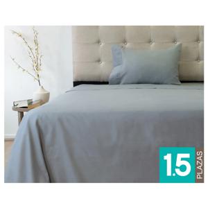 Juego de sábanas 1.5 plazas 210 hilos Drapped gris