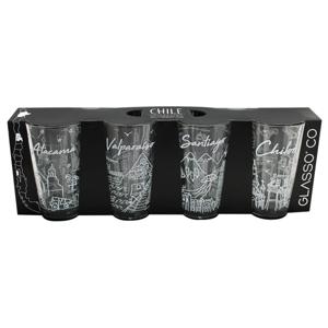 Vaso 475 ml Chile 4 unidades Glasso