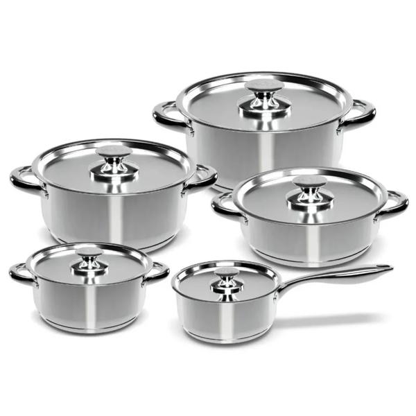 Batería de Cocina 10 piezas 480-10SS Wens