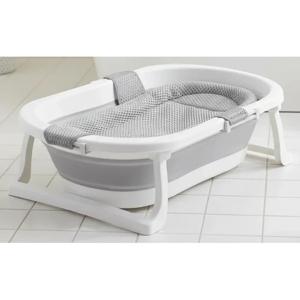 Bañera Plegable Bebé con Hamaca Jelly Gris