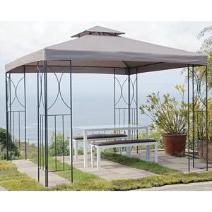 Pérgola Panel Doble Tabaco Poliéster 300x300x275 cm