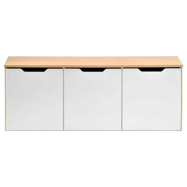 Organizador infantil 3 cajones carvalo/blanco M+Design