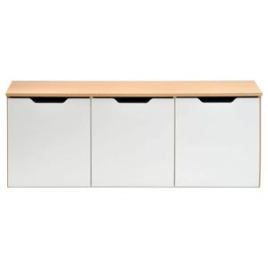 Organizador infantil 3 cajones carvalo/blanco M+Design