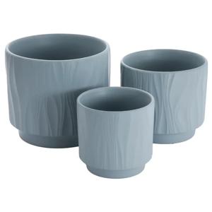Macetero Bruma Terra Soft Cerámica 16x14 cm Gris