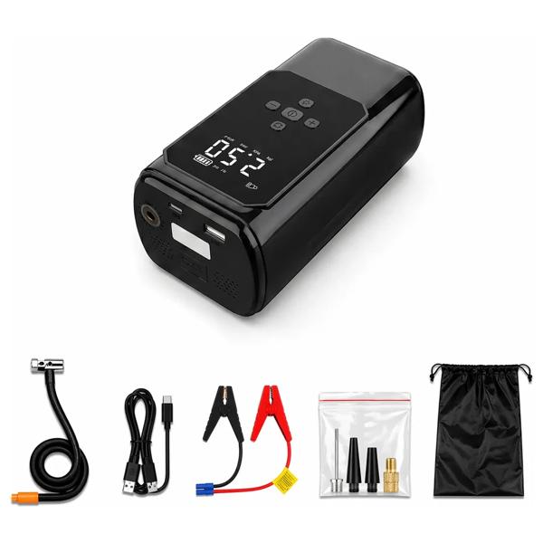 Arrancador De Baterías Portátil Compresor Inflador 12v/24v