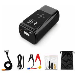 Arrancador De Baterías Portátil Compresor Inflador 12v/24v
