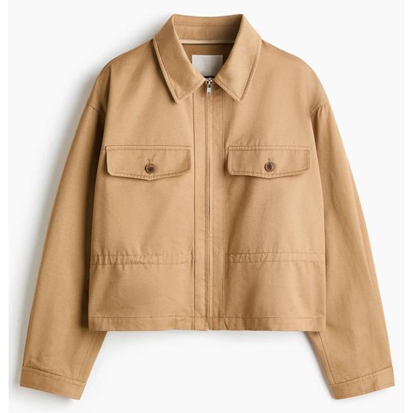 Chaqueta en sarga de algodón