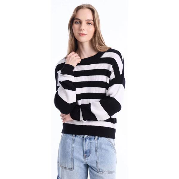Sweater Cuello Redondo Rayado