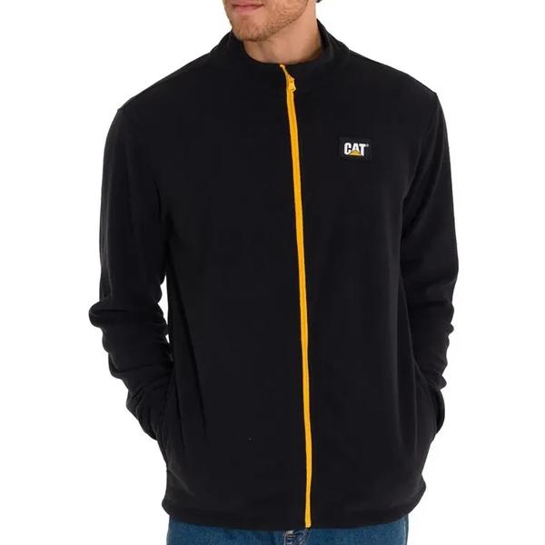 Polar Microfleece Full Zip Hombre Negro Cat