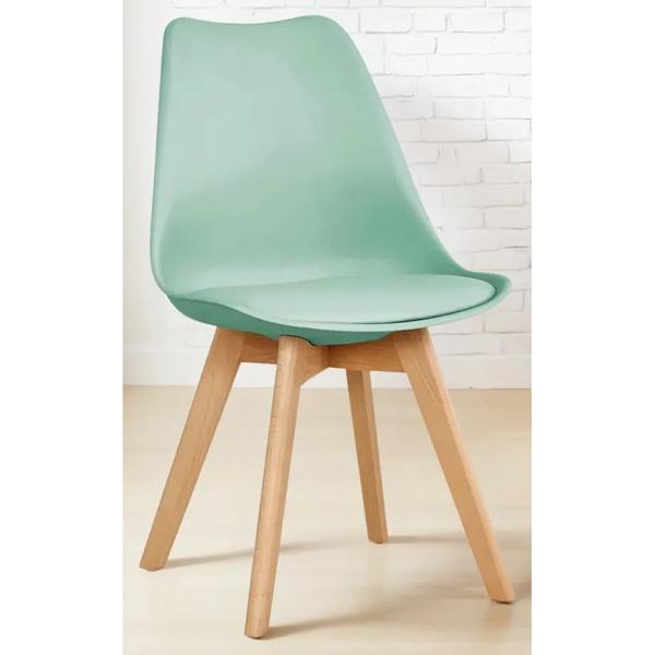 Silla De Comedor Venhouse Tulip Eames Verde Menta