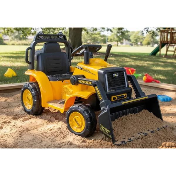 Camión Elétrico Excavadora Loader Infantil Amarillo
