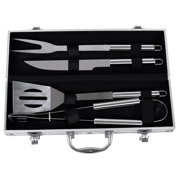 Maletín utensilios de parrilla 5 piezas