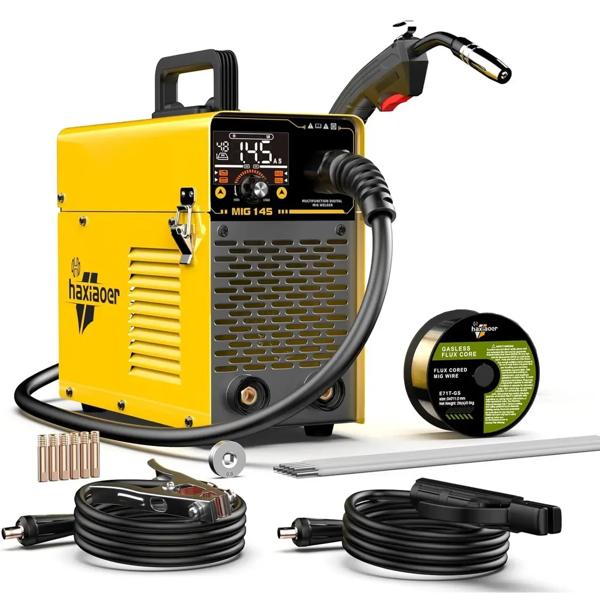 Soldadora Inverter 145A MIG MMA TIG 3 en 1 Sin Gas