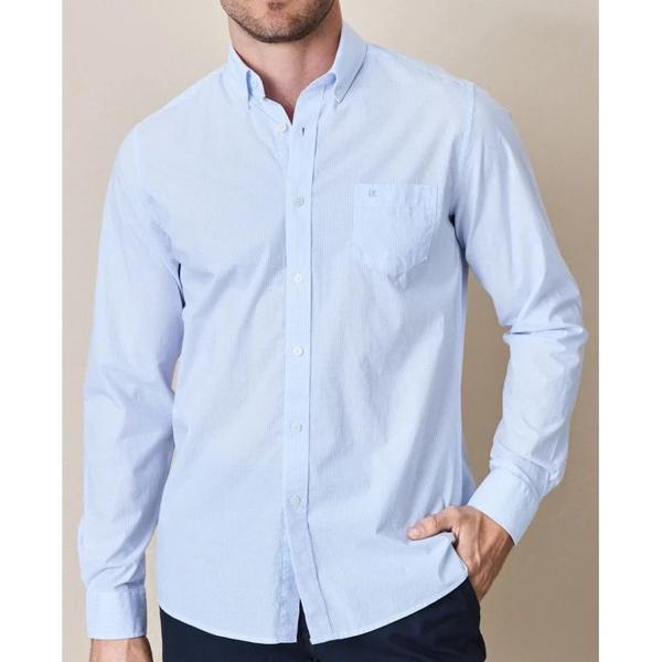 Camisa Manga Larga Poplin Algodón Cuadros Legacy