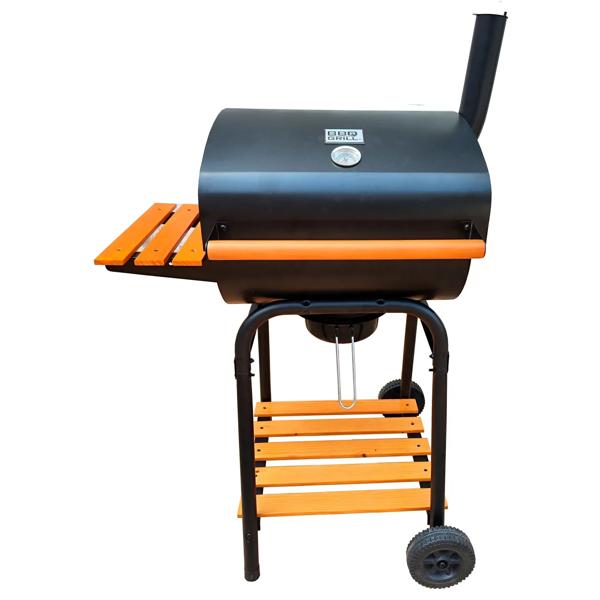 Parrilla a carbón Misuri estilo tambor negro
