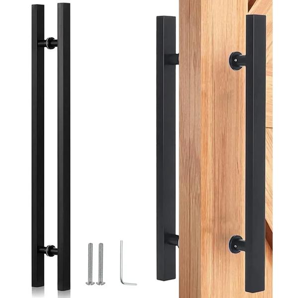 Manillón Doble de Acero Inoxidable de 80cm para Puerta