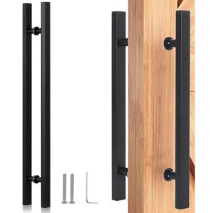 Manillón Doble de Acero Inoxidable de 80cm para Puerta