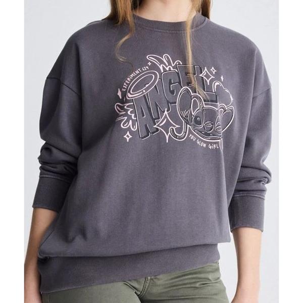 Polerón Oscuro Estampado Disney Stitch Ángel