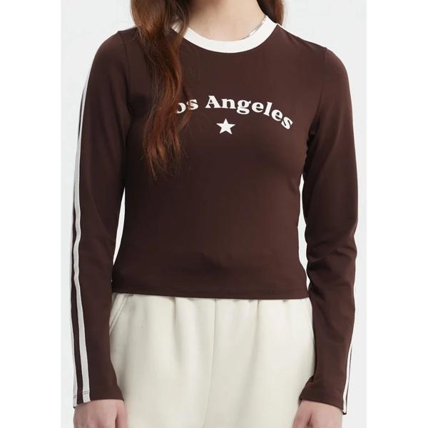 Polera Mujer Ciudad Café Oscuro