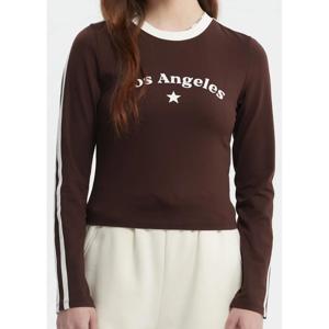 Polera Mujer Ciudad Café Oscuro