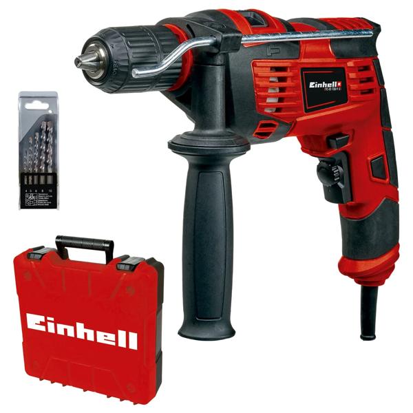 Taladro percutor 720W 13mm TC-ID 720/1 E + 5 brocas Einhell