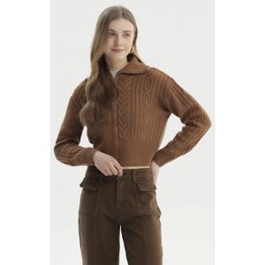 Sweater Mujer Juvenil Camel Oscuro
