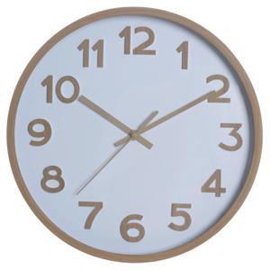 Reloj pared 30 cm blanco madera