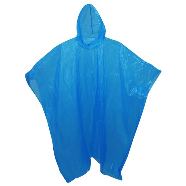 Poncho de emergencia biodegradable azul Alaska