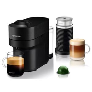 Cafetera Vertuo Pop Negra + Espumador de Leche Aeroccino 3