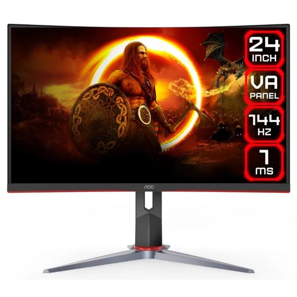 Monitor Gamer AOC 24" Full HD 165Hz VA C24G2