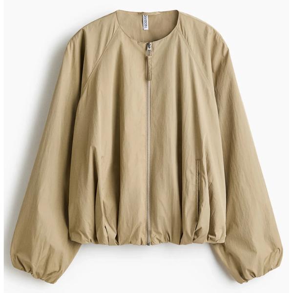 Chaqueta bomber con basta burbuja