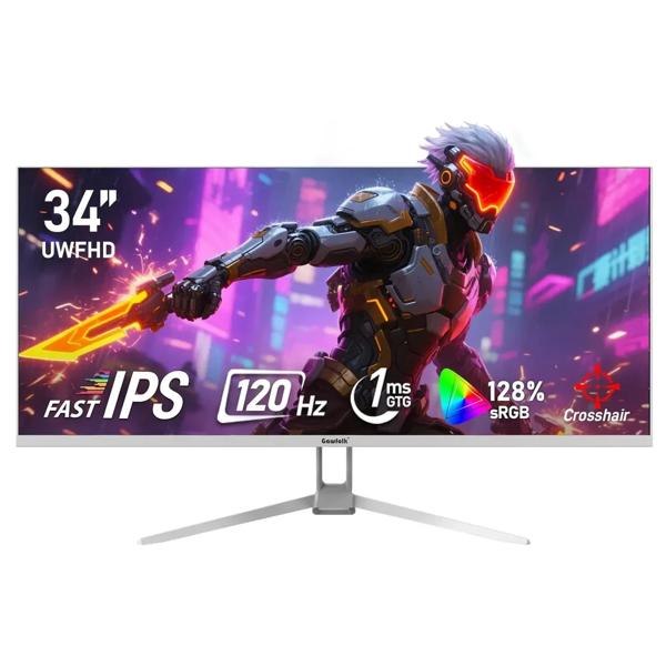 Monitor Gamer 34" 2K 120Hz IPS HDMI DP FreeSync