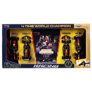 Pack 4 Auto a escala Verstappen Campeón Oracle Red Bull Racing 1:43