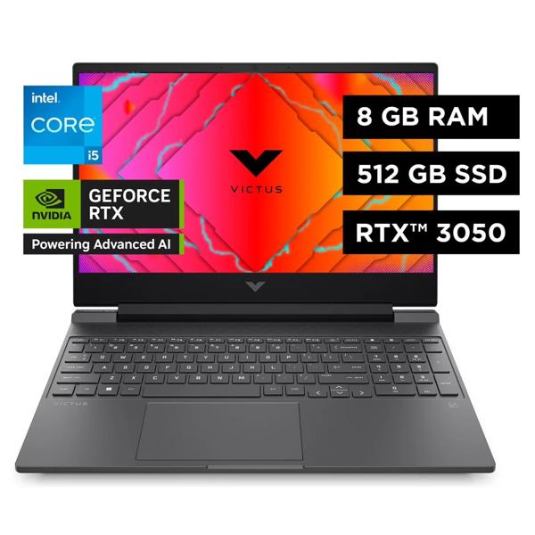 Notebook Gaming Victus 15.6" Full HD Intel Core i5 8GB 512GB SSD Plateado