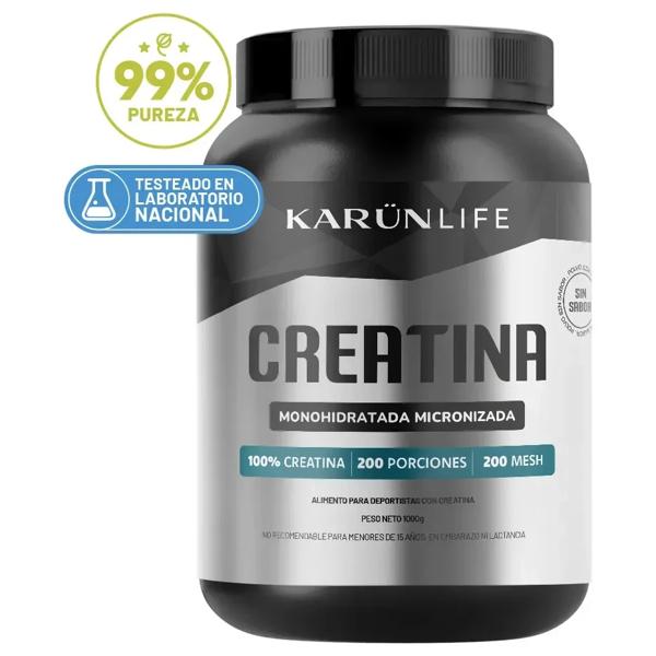 Creatina Monohidratada Pura en Polvo 1kg Karün Life