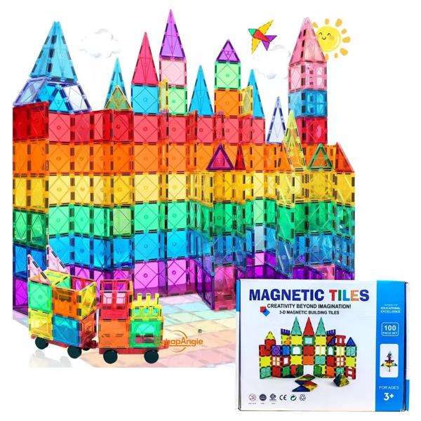 Juego de Bloques de Construcción Magnéticos 3D 100 Piezas