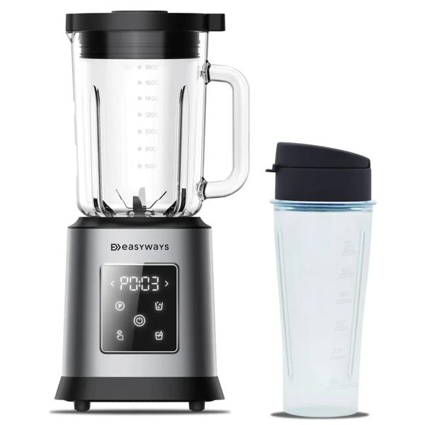 Licuadora PowerBlend 1.8 Litros EasyWays + Vaso To Go Negro