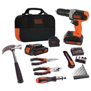 Kit Taladro atornillador 20V + 54 piezas BLACK+DECKER BCD702PK2B-B2C