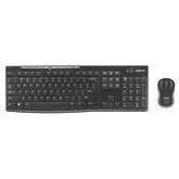 Combo Teclado y Mouse Óptico MK270 Inalámbrico Negro