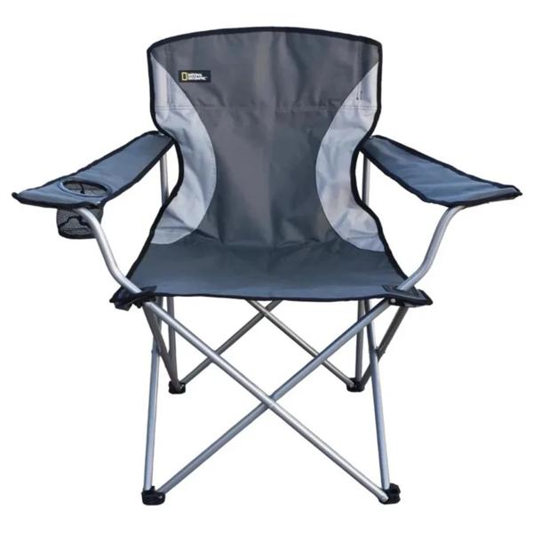 Silla Plegable Camping Acolchada Denver Gris National Geographic