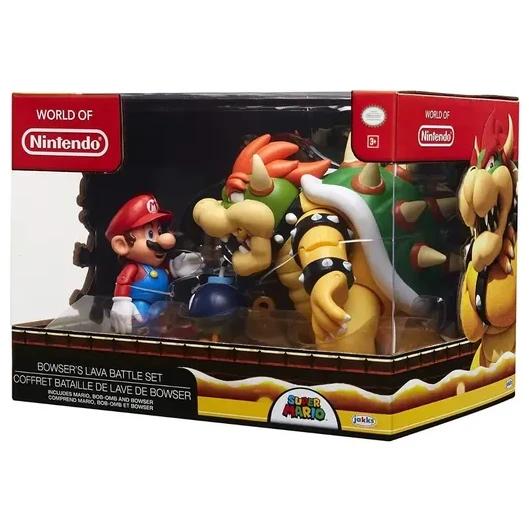 Set Figuras Nintendo Mario Vs Bowser