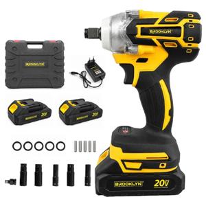 Llave de Impacto Inalámbrica Brooklyn 320Nm 20V Profesional + 2 Baterías