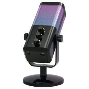 Micrófono Gamer Condensador USB RGB Para PC, Mac y Consolas