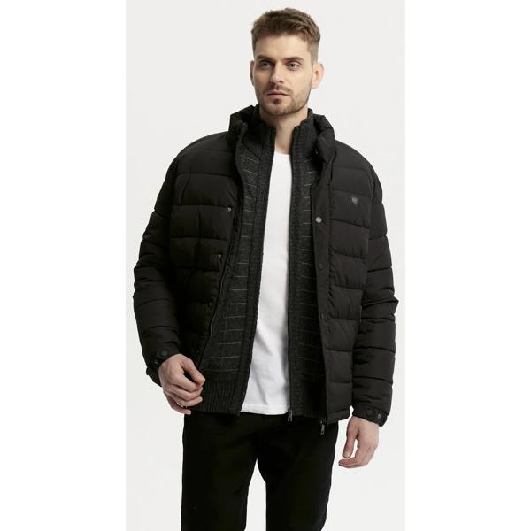 Parka Hombre Slim Negro